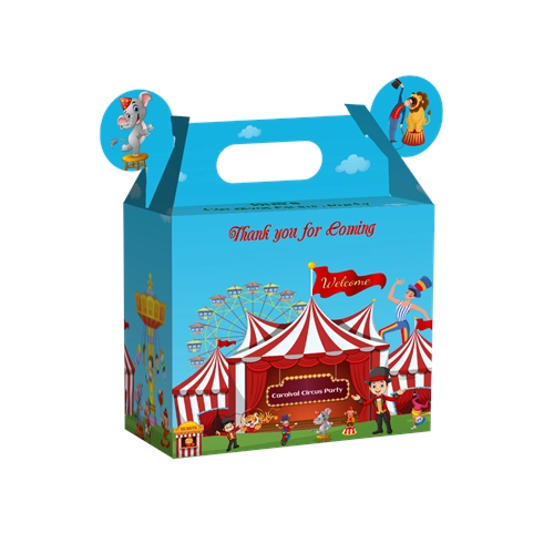 Carnival Circus Theme Medium Suitcase Box – Plain or Personalized